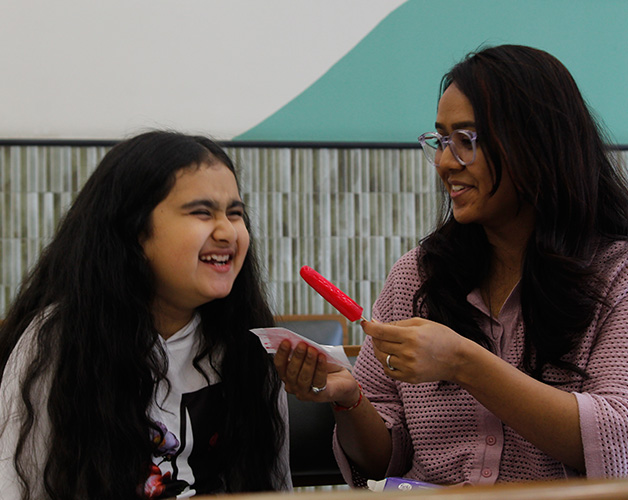 Friends enjoying ice cream